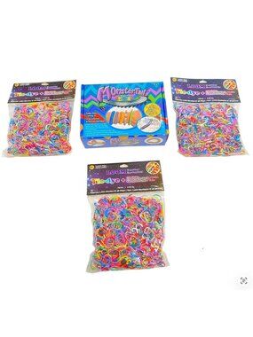 Monster Tail Rainbow Loom Rubber Band Crafting Kit With Bands & Accessories hobb